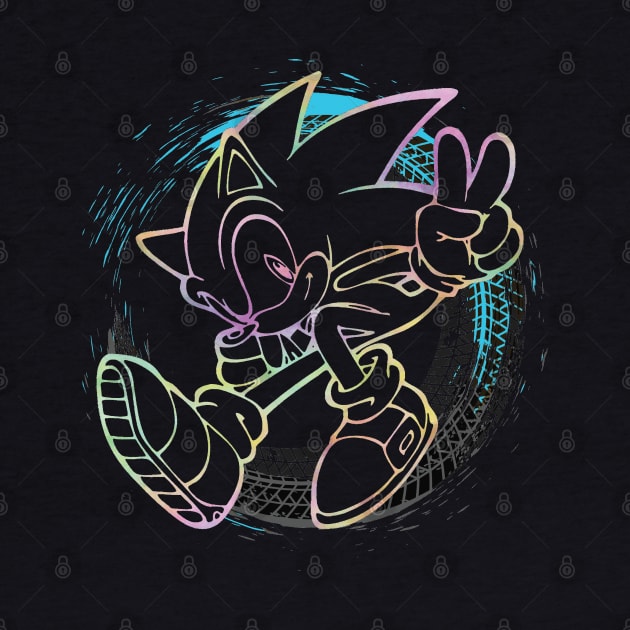 Sonic The Hedgehog - Sonic Full Speed - Type B - Colorful by Obtineo